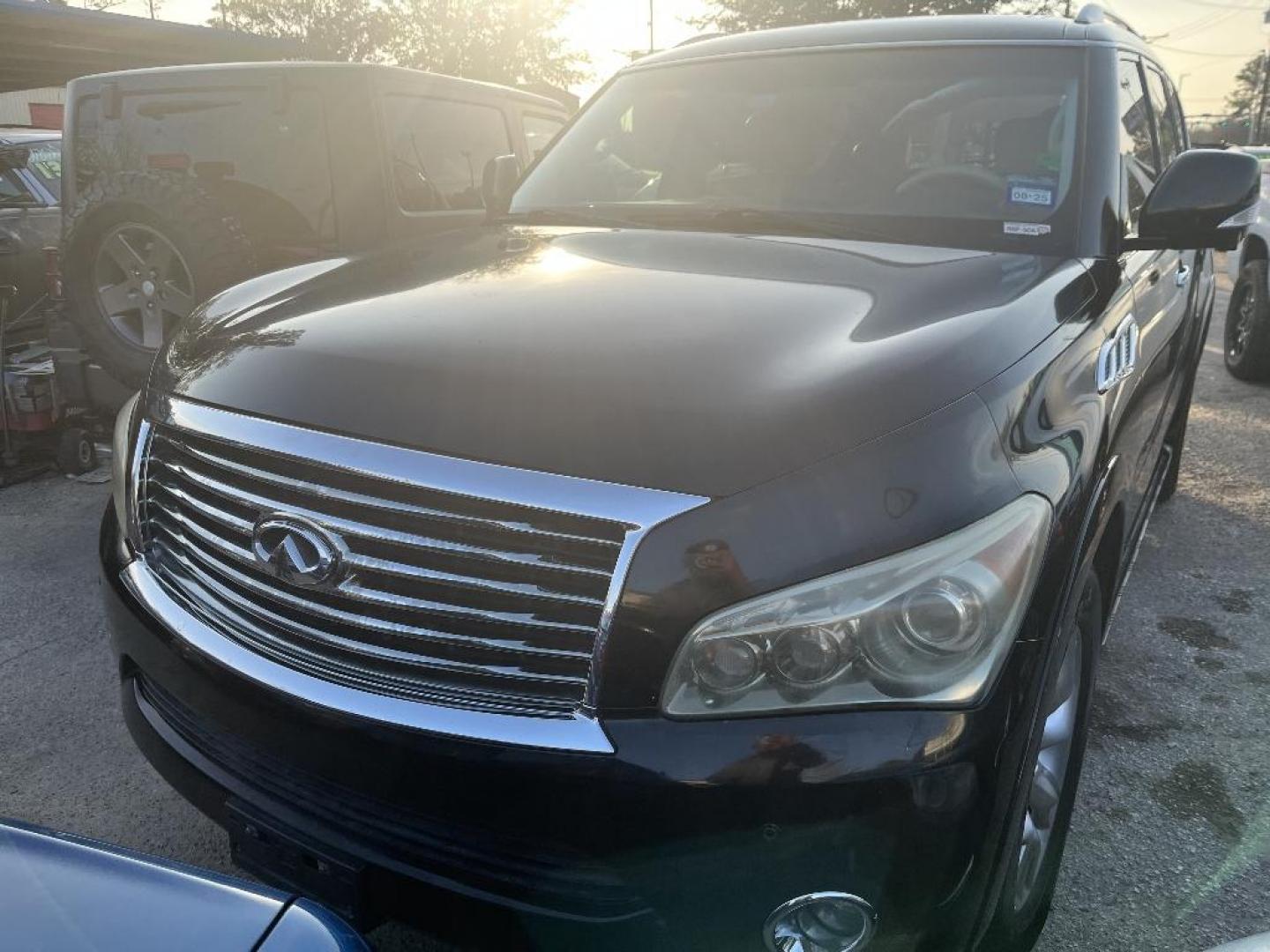 2011 BLUE INFINITI QX56 2WD (JN8AZ2NF0B9) with an 5.6L V8 DOHC 32V engine, AUTOMATIC transmission, located at 2303 West Mt. Houston, Houston, 77038, (281) 507-3956, 29.771597, -95.339569 - Photo#1