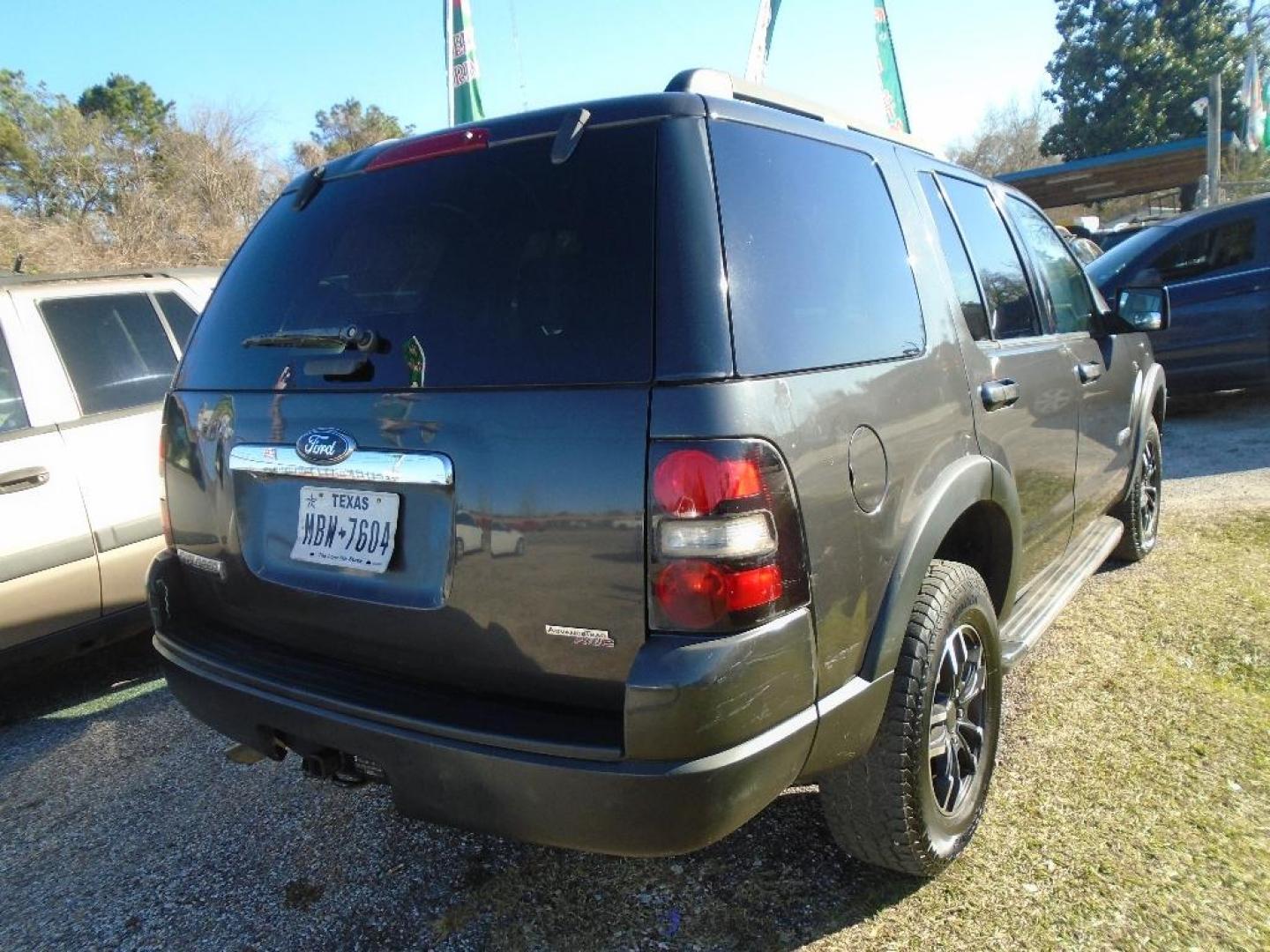 2007 BLACK FORD EXPLORER XLT 4.6L 4WD (1FMEU73857U) with an 4.6L V8 SOHC 16V engine, AUTOMATIC transmission, located at 2303 West Mt. Houston, Houston, 77038, (281) 507-3956, 29.771597, -95.339569 - Photo#2