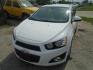 2012 WHITE CHEVROLET SONIC 2LT Sedan (1G1JC5SH9C4) with an 1.8L L4 DOHC 24V engine, AUTOMATIC transmission, located at 2303 West Mt. Houston, Houston, Texas, 77038, (281) 507-3956, 29.771597, -95.339569 - Photo#1