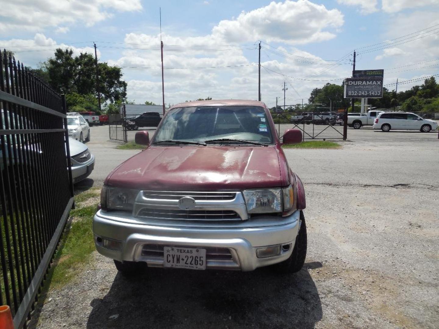 2002 RED TOYOTA 4RUNNER SR5 2WD (JT3GN86RX20) with an 3.4L V6 DOHC 24V engine, AUTOMATIC transmission, located at 2303 West Mt. Houston, Houston, Texas, 77038, (281) 507-3956, 29.771597, -95.339569 - Photo#0