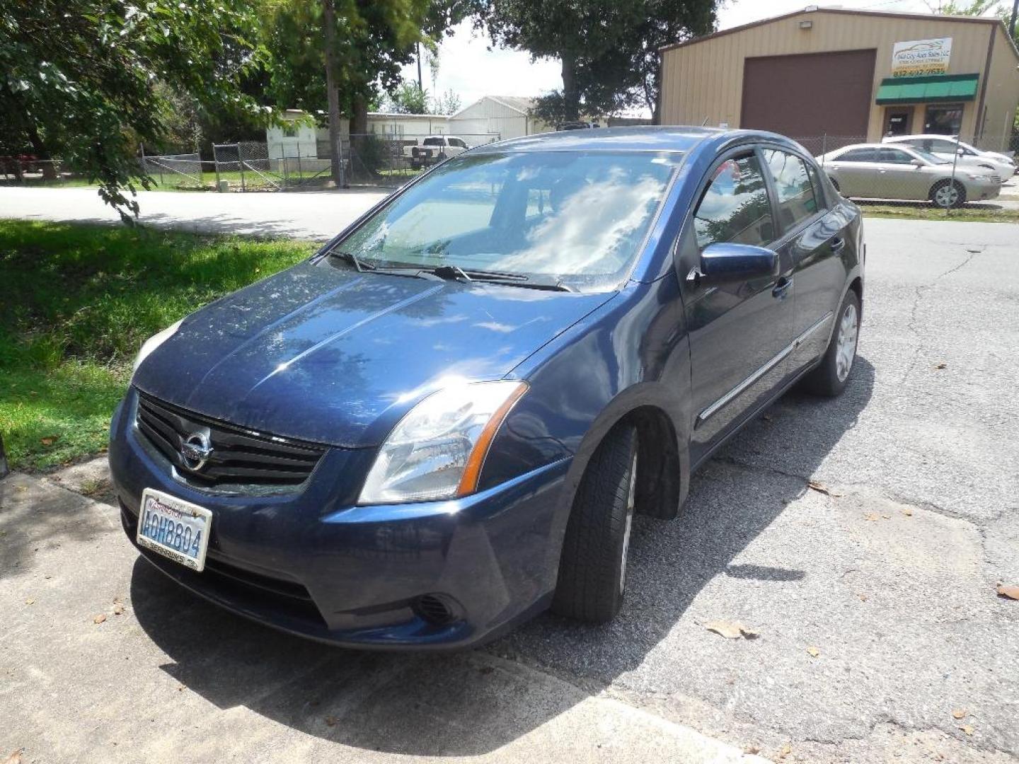 2012 BLUE NISSAN SENTRA 2.0 (3N1AB6AP3CL) with an 2.0L L4 DOHC 16V engine, AUTOMATIC transmission, located at 2303 West Mt. Houston, Houston, Texas, 77038, (281) 507-3956, 29.771597, -95.339569 - Photo#0