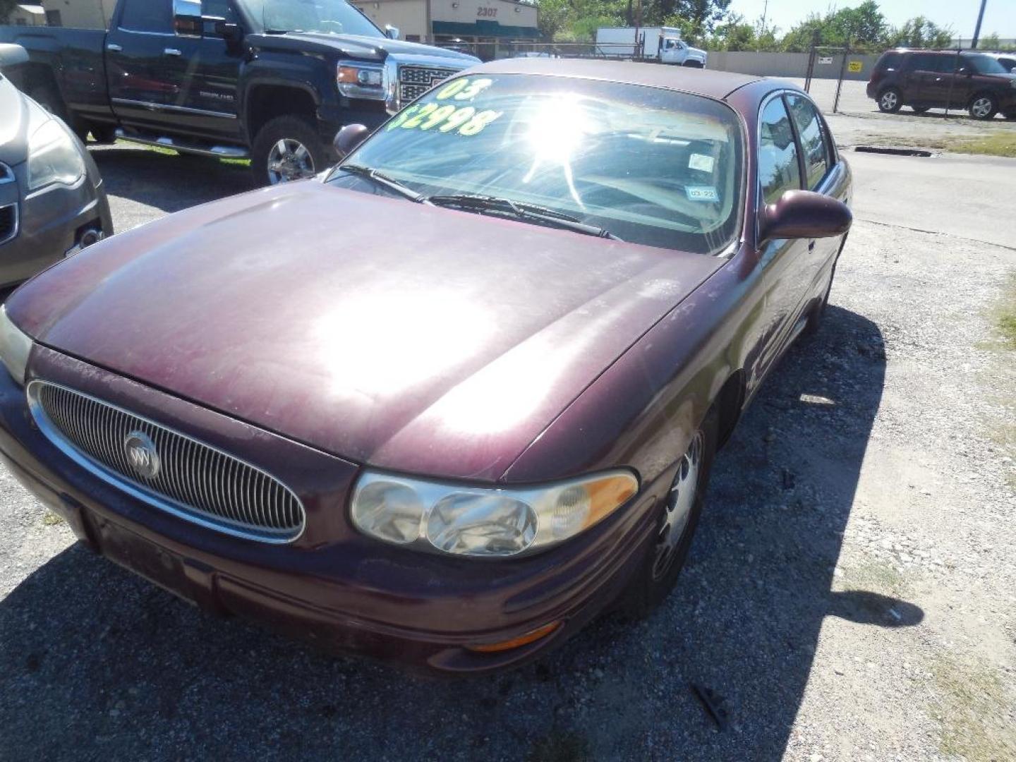 2003 RED BUICK LESABRE Custom (1G4HP54KX34) with an 3.8L V6 OHV 12V engine, AUTOMATIC transmission, located at 2303 West Mt. Houston, Houston, 77038, (281) 507-3956, 29.771597, -95.339569 - Photo#0