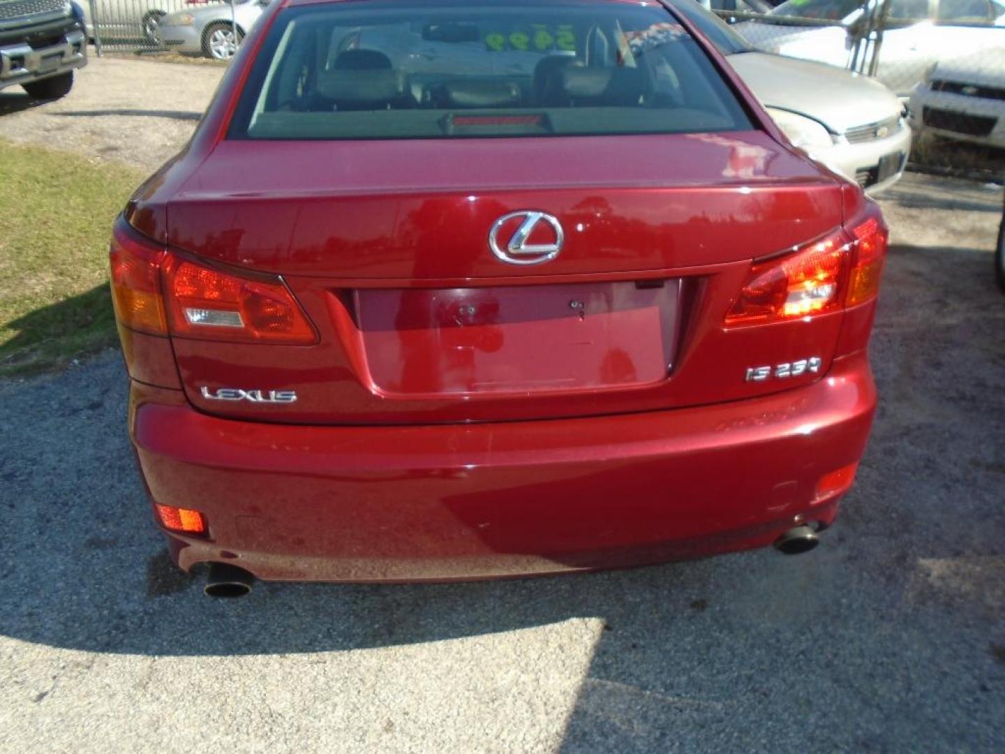 2006 RED LEXUS IS IS 250 6-Speed Manual (JTHBK262362) with an 2.5L V6 24V DOHC engine, MANUAL transmission, located at 2303 West Mt. Houston, Houston, 77038, (281) 507-3956, 29.771597, -95.339569 - Photo#5